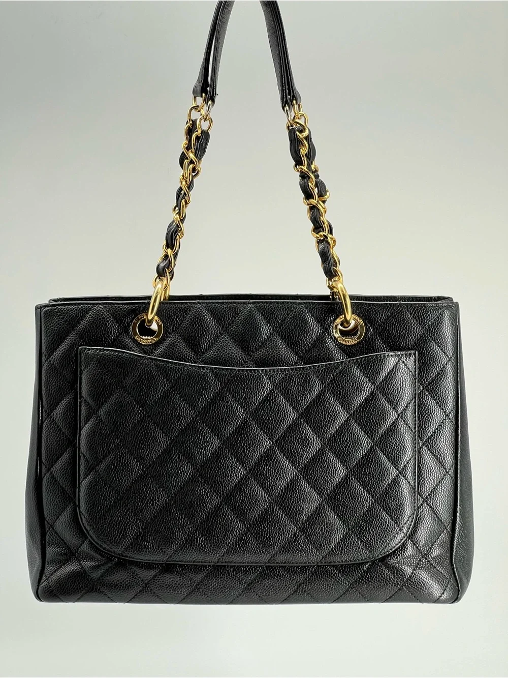 Chanel Grand Shopping Tote GST Caviar Quilted Shoulder Bag
